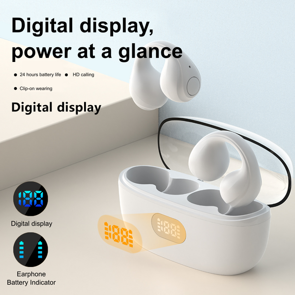 Słuchawki Bezprzewodowe JS352 — TWS, HiFi, LED, Sportowe, do Gier
