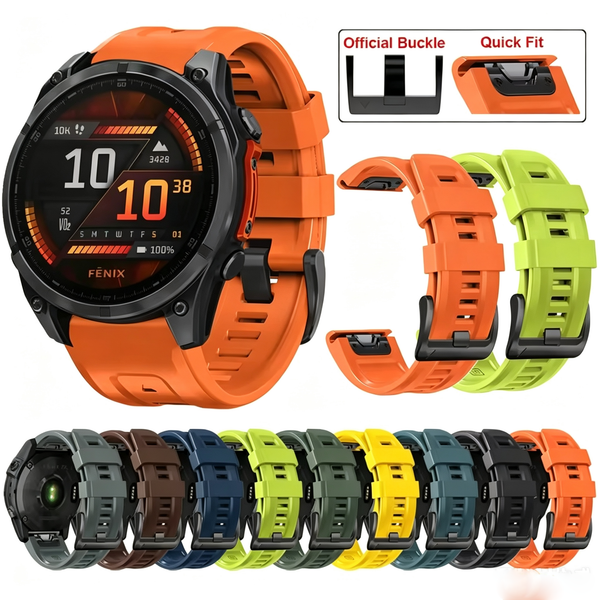 Pasek do Garmin Fenix 8/7X/6X/5X Silikonowy