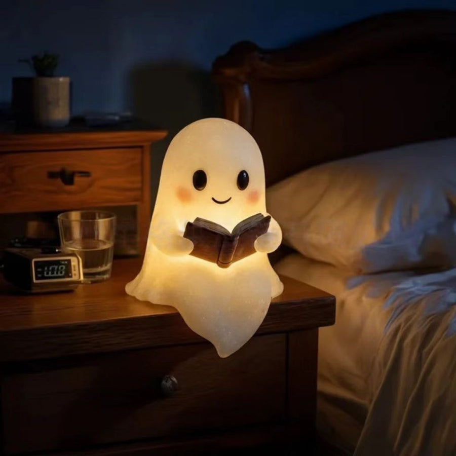 Lampka Duch z Książką – Dekoracja Halloween