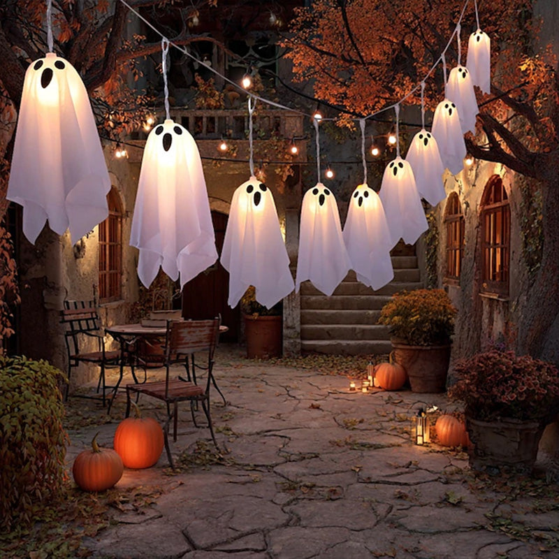 Świecące Duchy – Łańcuch LED Halloween 8 Trybów