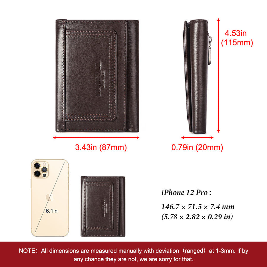 Portfel męski skórzany RFID Multi-Card