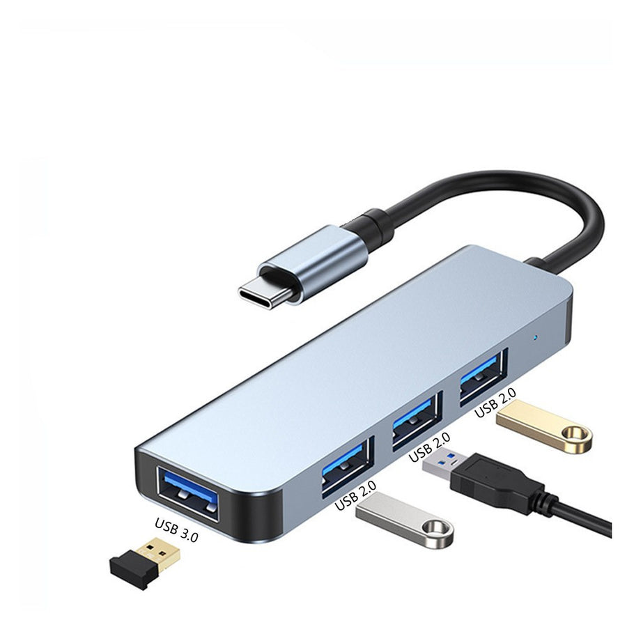 Wieloportowy hub USB — warianty USB i USB-C