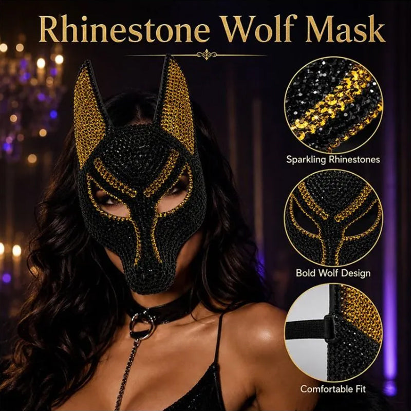 Maska Anubisa z Cyrkonami — Halloween, Maskarada, Cosplay