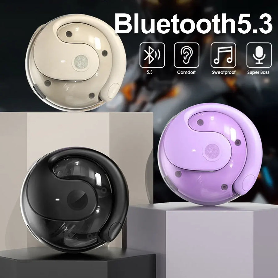 Sportowe słuchawki Bluetooth 5.3 z zaczepami na uszy