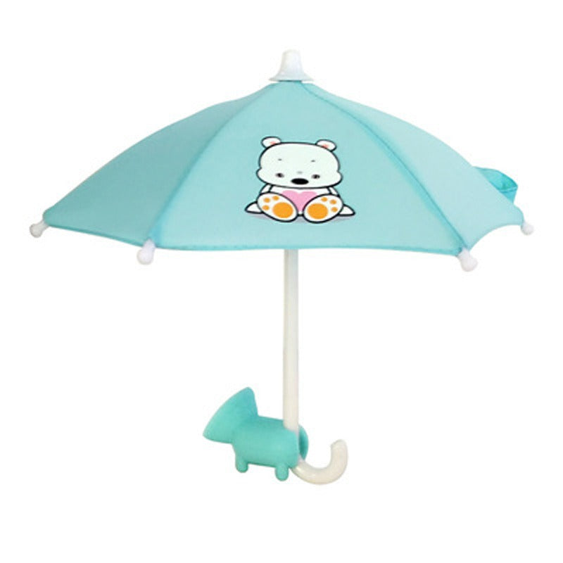 Mini parasolka do telefonu z przyssawką