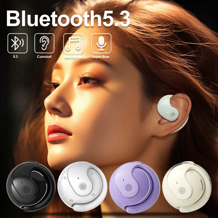 Sportowe słuchawki Bluetooth 5.3 z zaczepami na uszy
