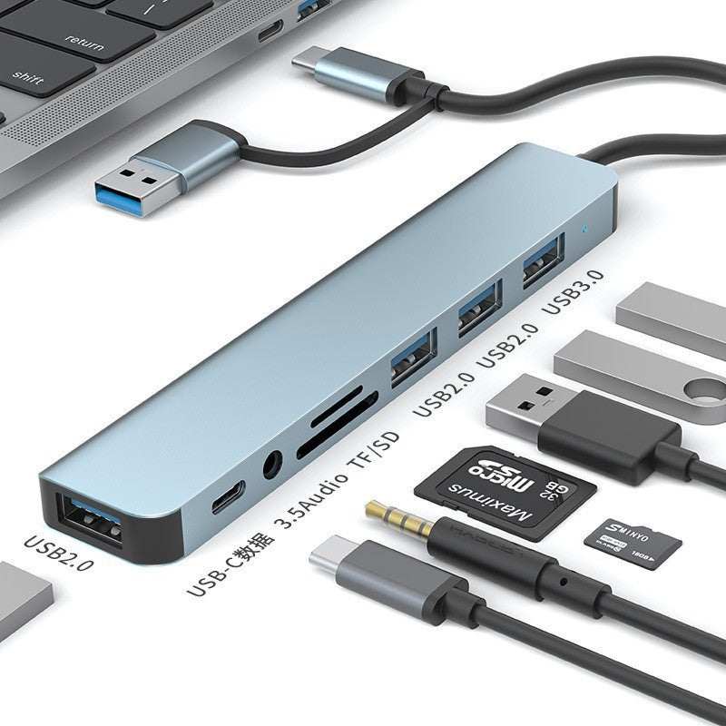 Wieloportowy hub USB — warianty USB i USB-C