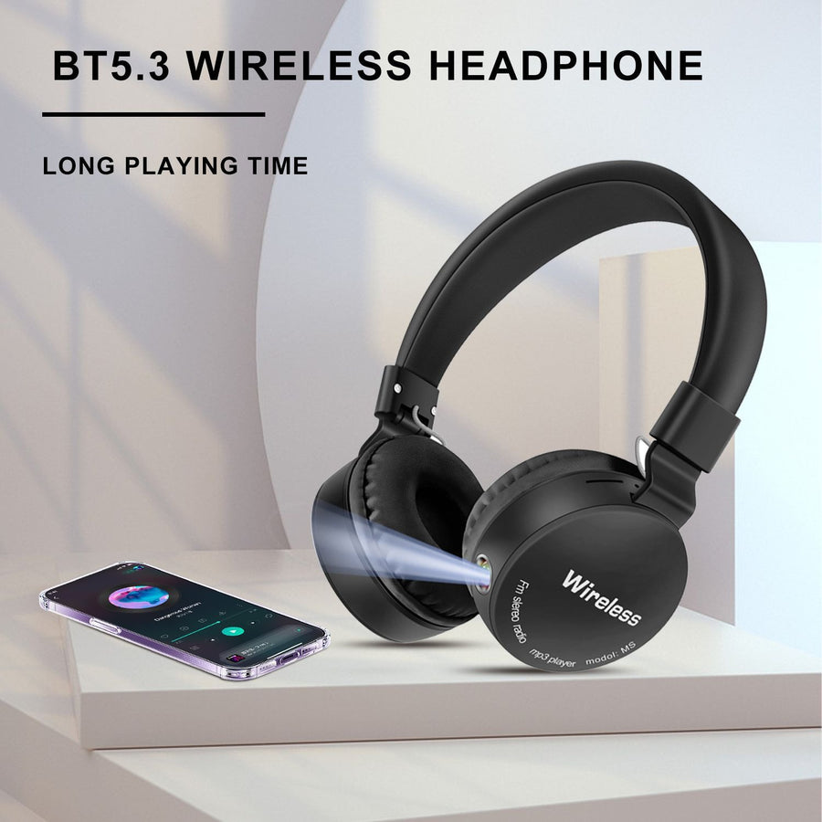 Słuchawki nauszne Bluetooth AKZ-B67 z radiem FM