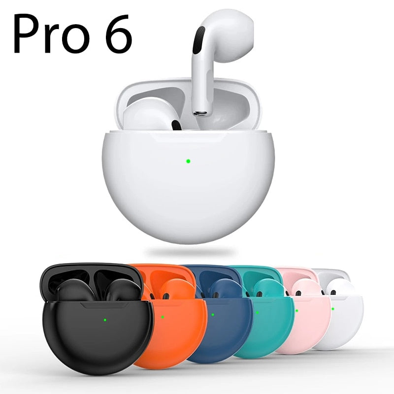 Słuchawki bezprzewodowe Pro6 TWS Bluetooth 5.0