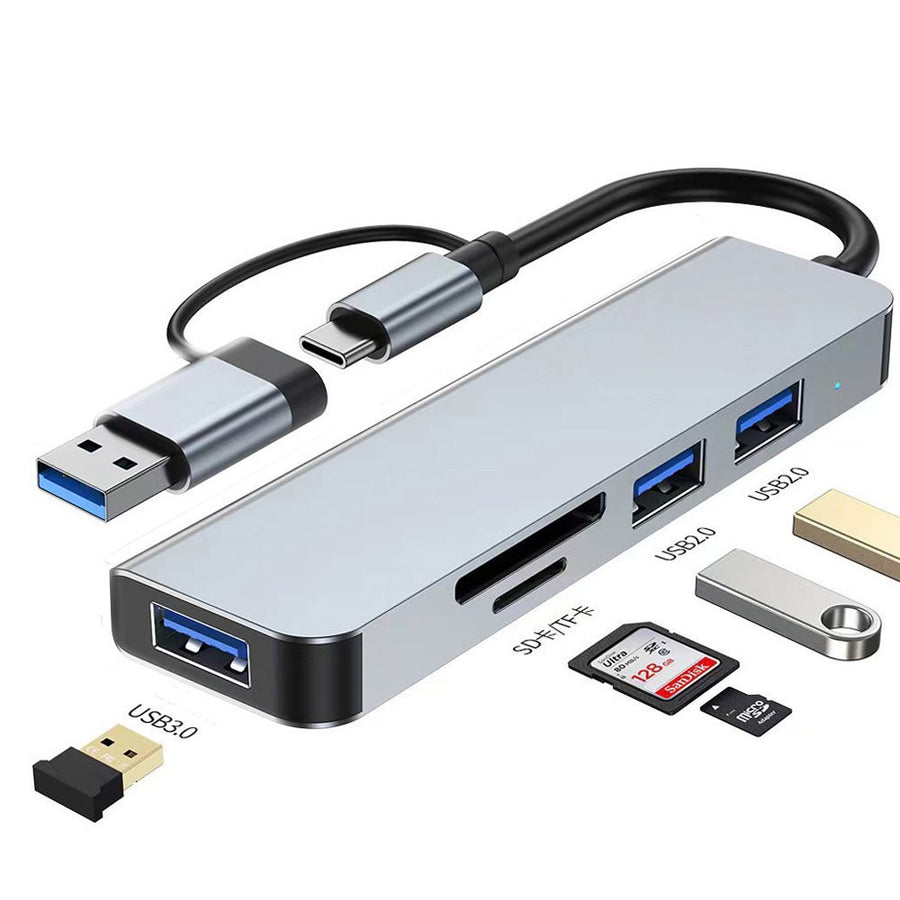 Wieloportowy hub USB — warianty USB i USB-C