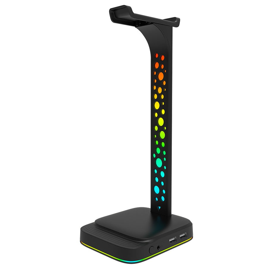 Stojak na słuchawki RGB G2 z AUX 3,5 mm