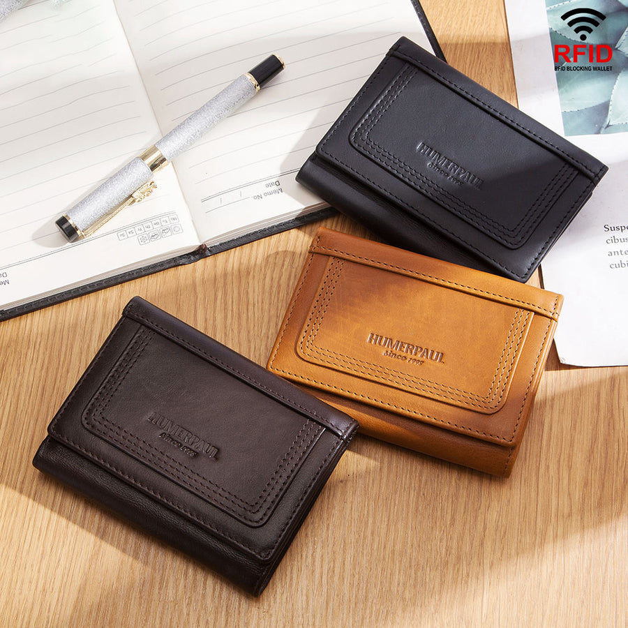Portfel męski skórzany RFID Multi-Card