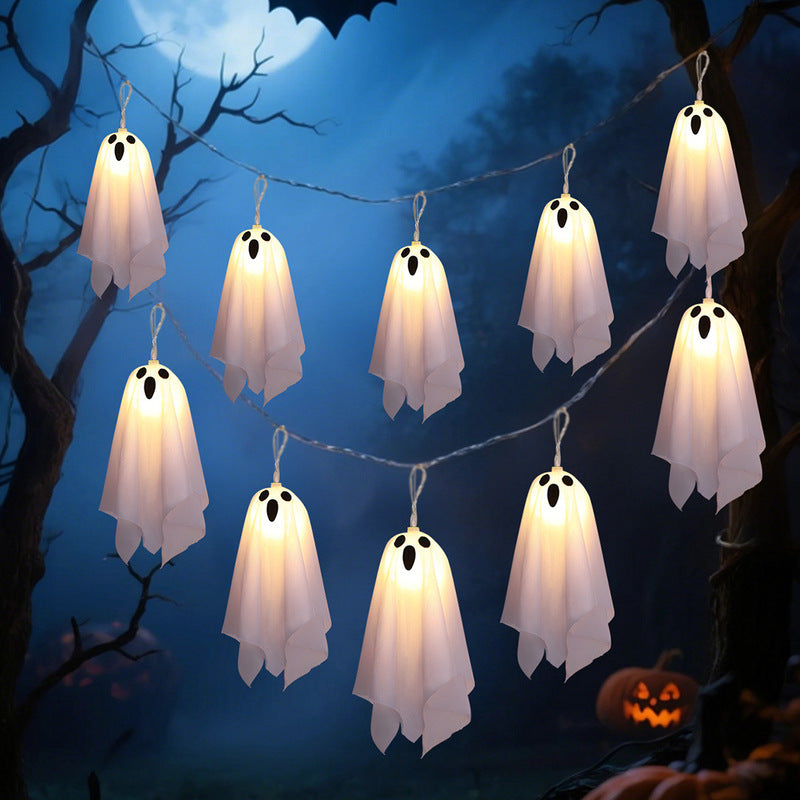 Świecące Duchy – Łańcuch LED Halloween 8 Trybów