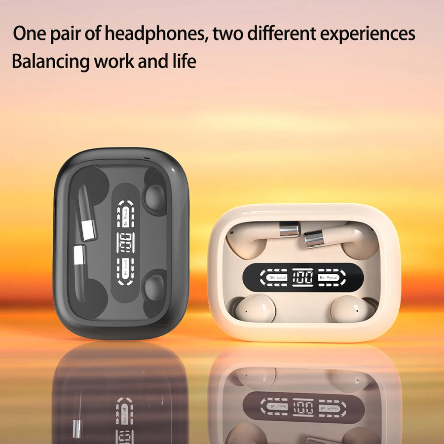 Mini słuchawki TWS Bluetooth 5.4 z mikrofonem