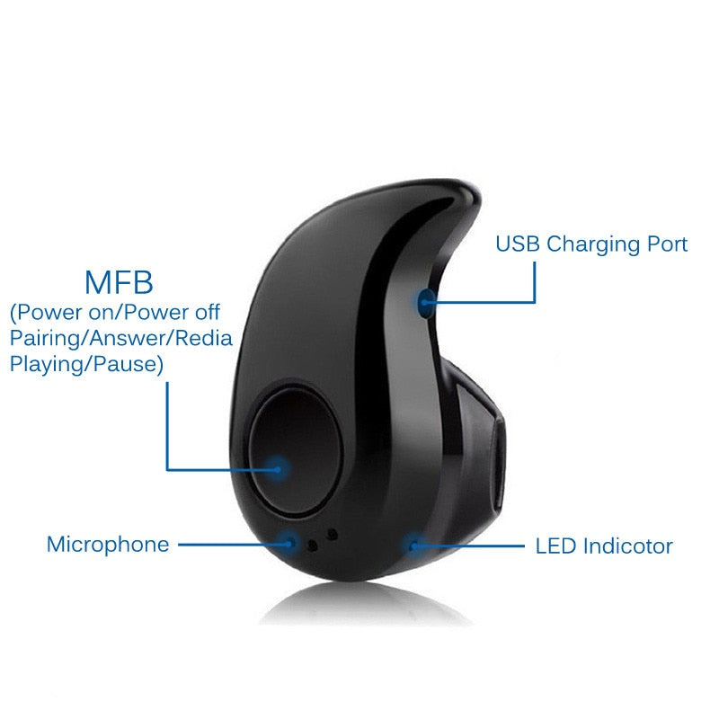 Mini słuchawka Bluetooth z mikrofonem do rozmów