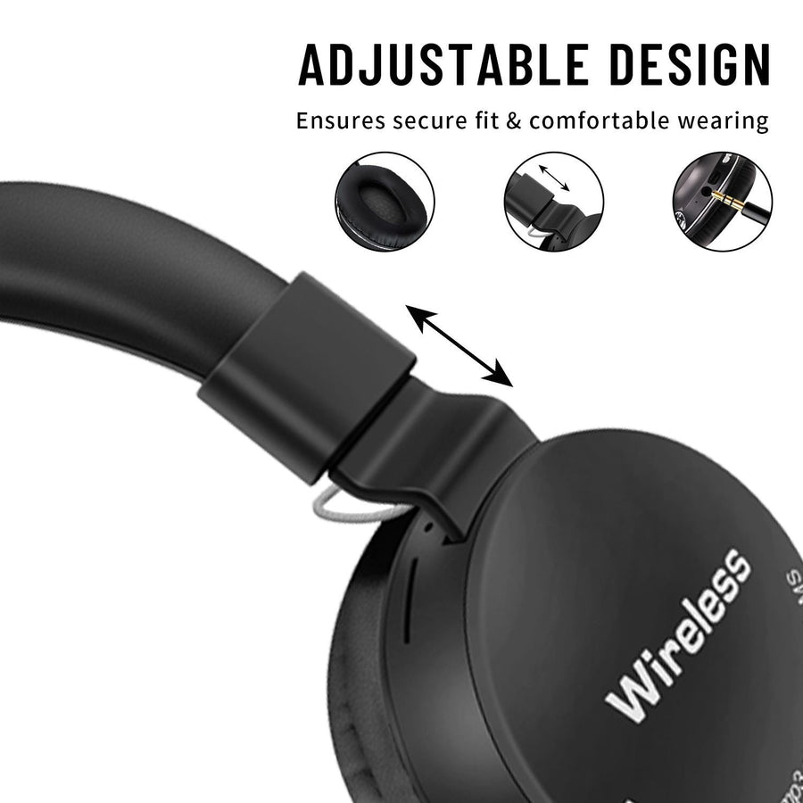 Słuchawki nauszne Bluetooth AKZ-B67 z radiem FM