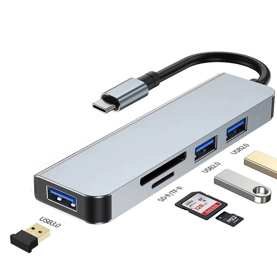 Wieloportowy hub USB — warianty USB i USB-C