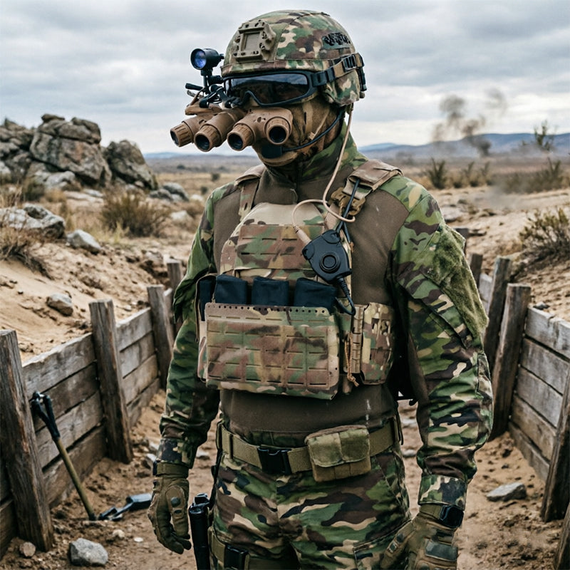 Kamizelka taktyczna do ASG — system MOLLE, typ plate carrier