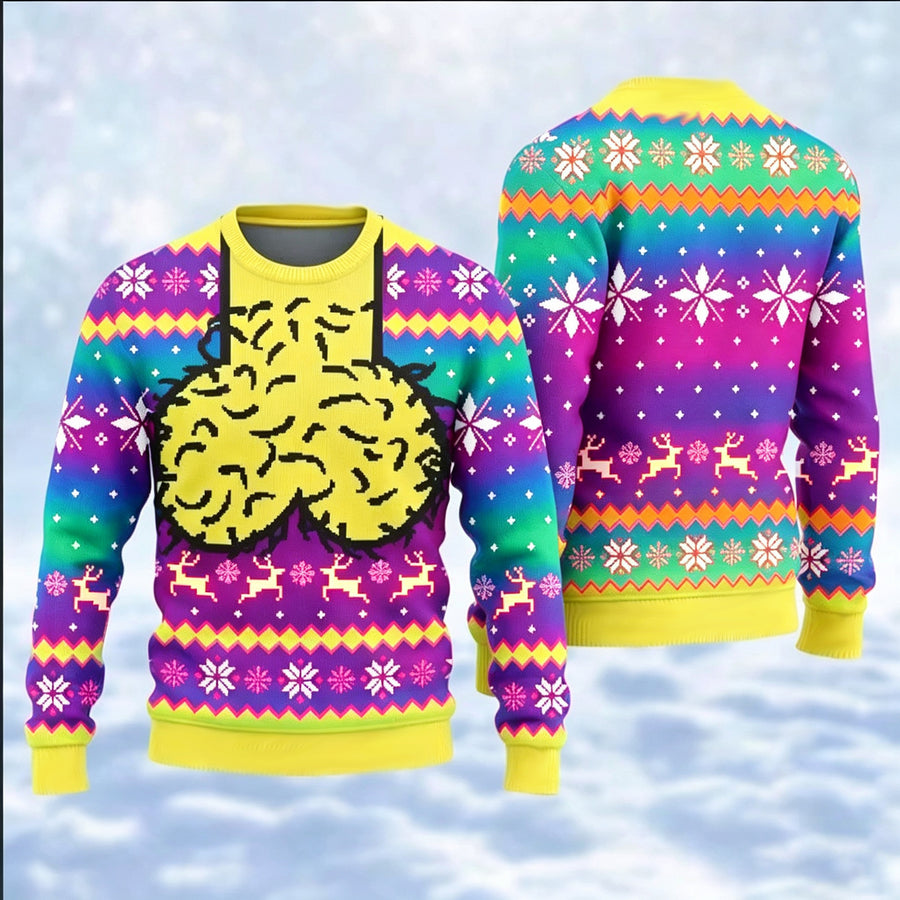 Luźna bluza z kolorowym nadrukiem — S–6XL