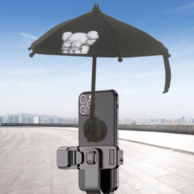 Mini parasolka do telefonu z przyssawką