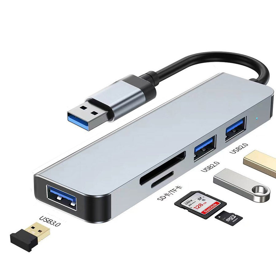 Wieloportowy hub USB — warianty USB i USB-C