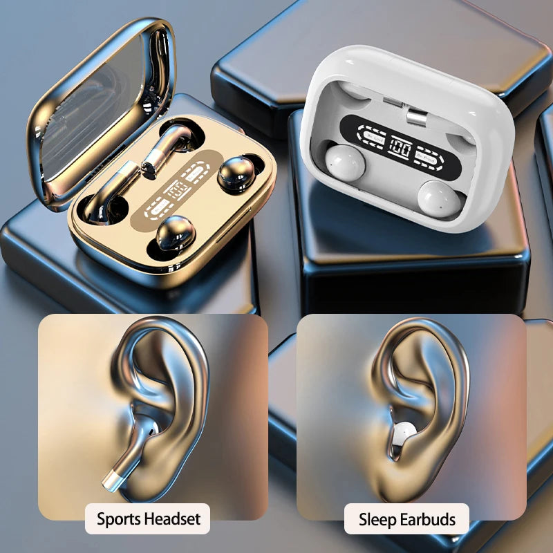 Mini słuchawki TWS Bluetooth 5.4 z mikrofonem