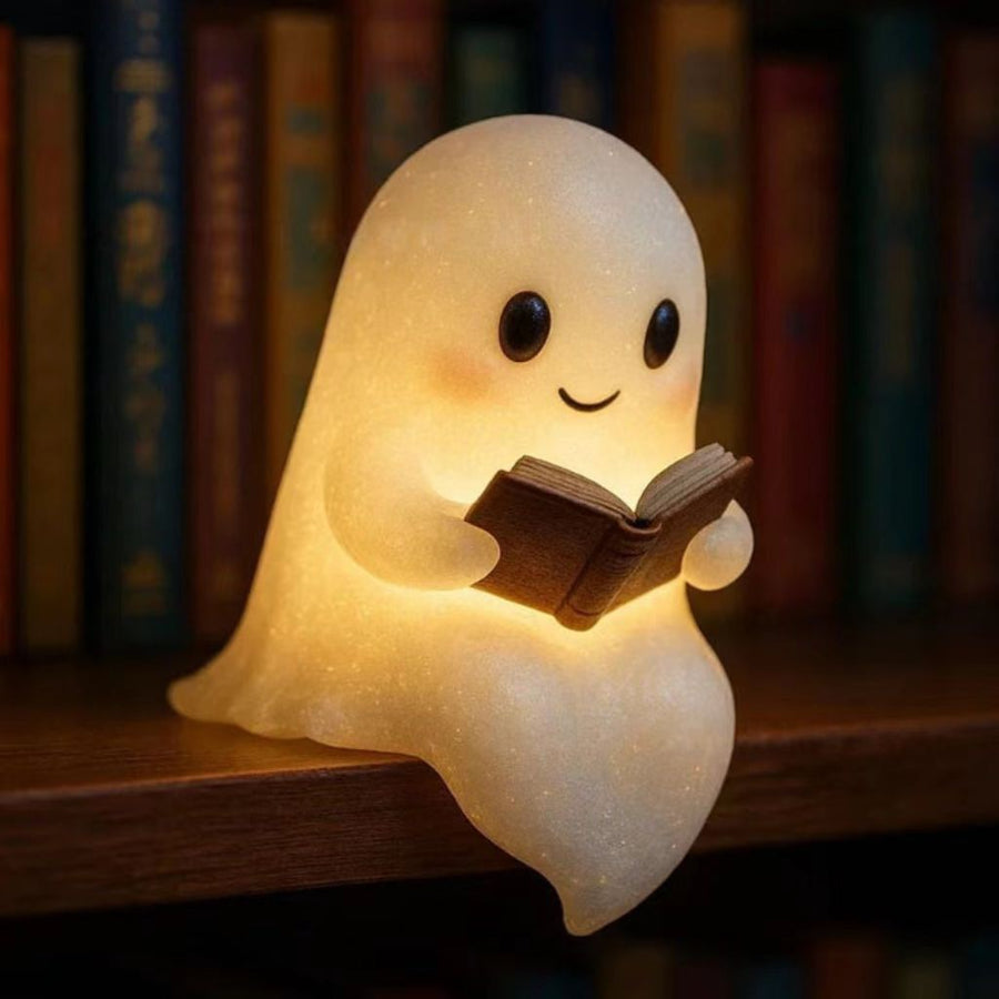 Lampka Duch z Książką – Dekoracja Halloween