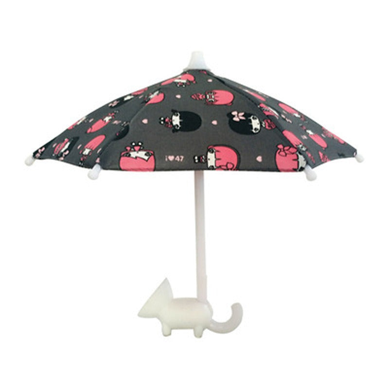 Mini parasolka do telefonu z przyssawką