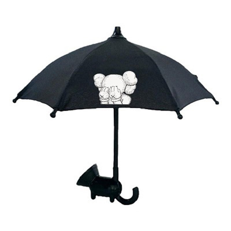 Mini parasolka do telefonu z przyssawką
