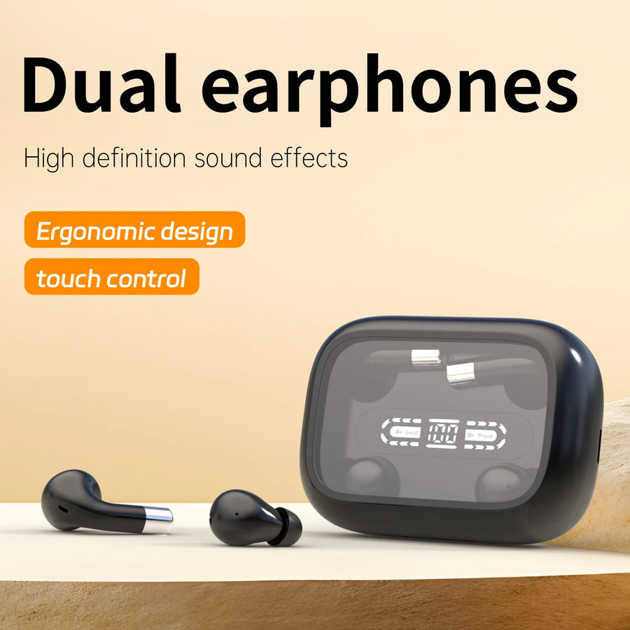 Mini słuchawki TWS Bluetooth 5.4 z mikrofonem