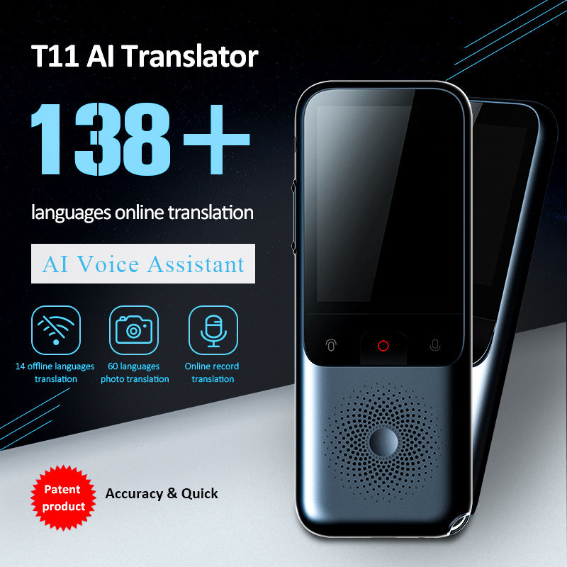 Tłumacz głosowy T11 — 138 języków, Wi-Fi i Bluetooth