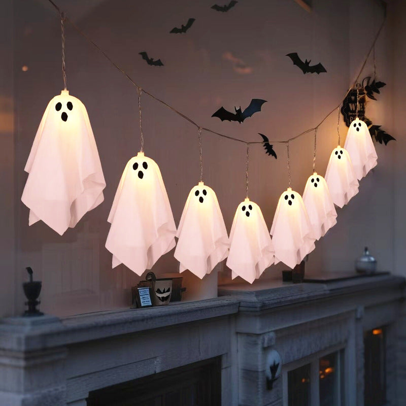 Świecące Duchy – Łańcuch LED Halloween 8 Trybów