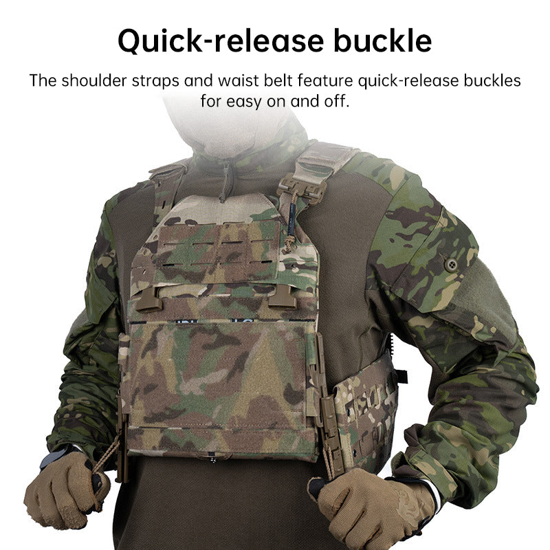 Kamizelka taktyczna do ASG — system MOLLE, typ plate carrier