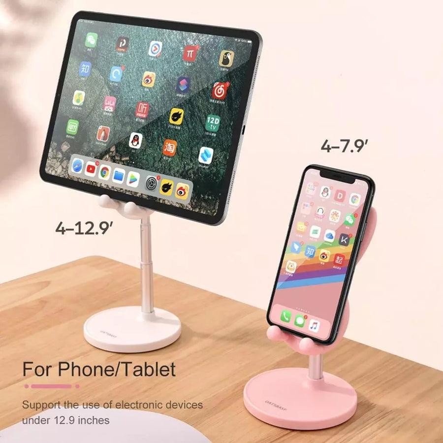 Biurkowa podstawka pod telefon lub tablet — królik