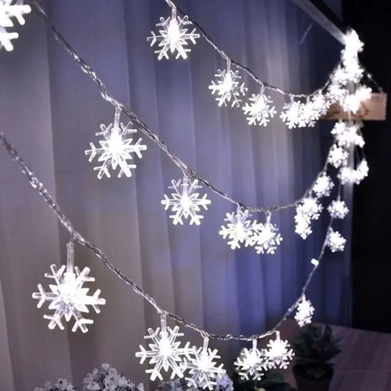 Lampki LED Śnieżynki na Baterie – 1,5 / 3 / 6 / 10 m