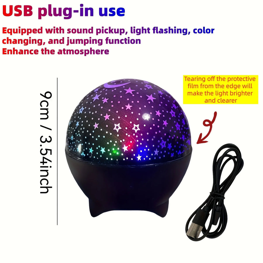 Projektor Galaktyki RGB LED USB 5V – Lampka Nocna