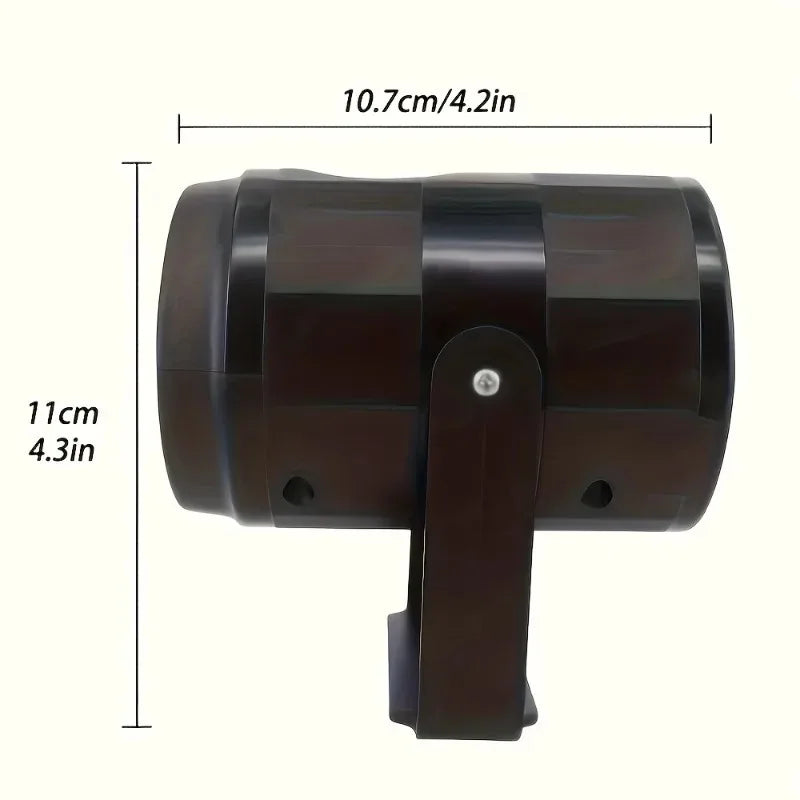 Świąteczny Projektor Śnieżynek LED USB – Obrotowy