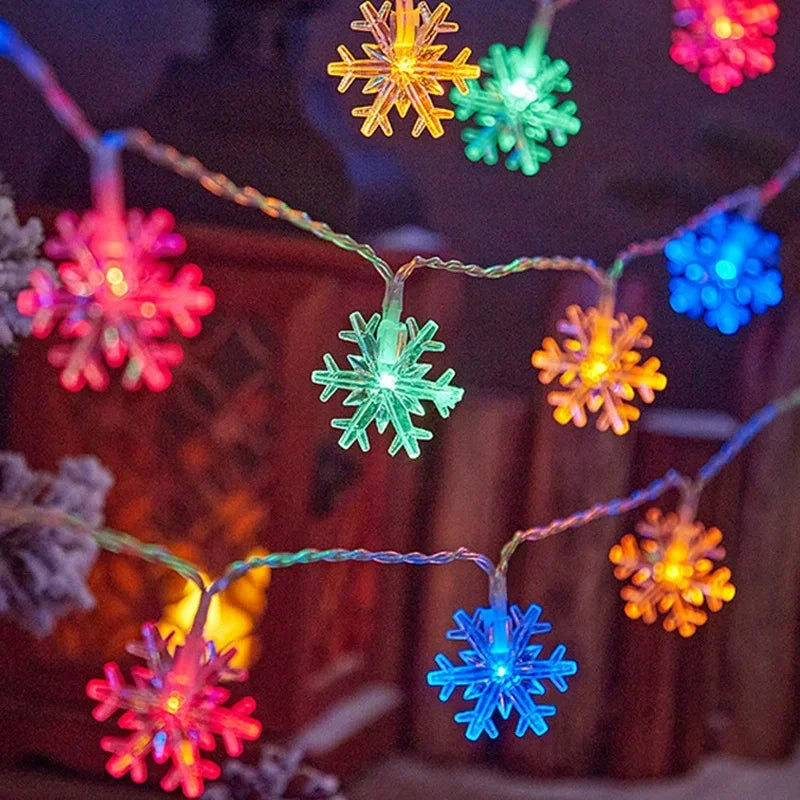 Lampki LED Śnieżynki na Baterie – 1,5 / 3 / 6 / 10 m