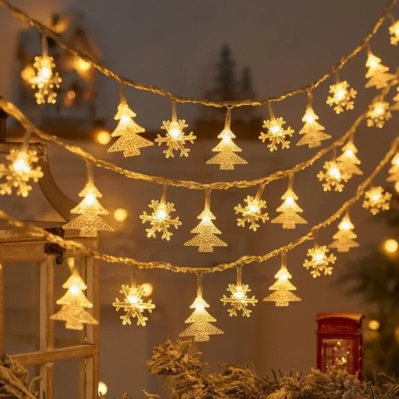 Girlanda Świąteczna LED 3 m – 20 LED, Śnieżynki i Renifery