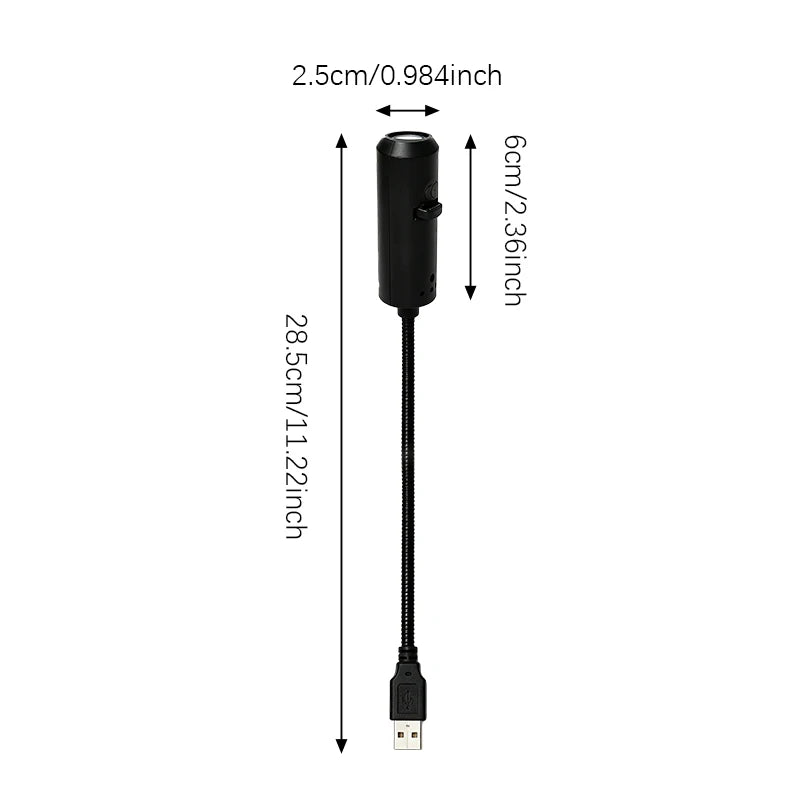 Mini Projektor LED USB na Elastycznym Ramieniu – Ocean