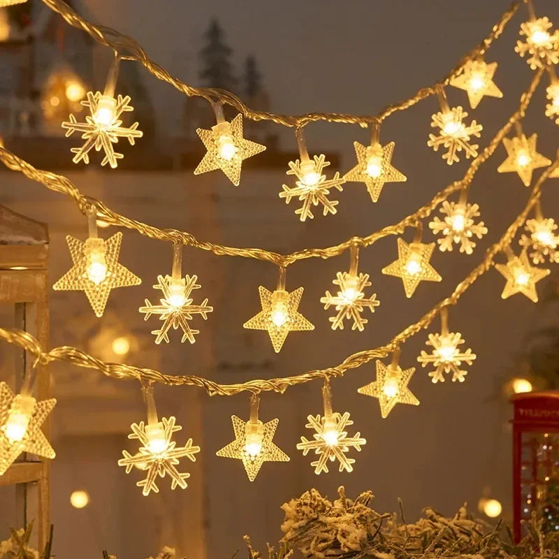 Girlanda Świąteczna LED 3 m – 20 LED, Śnieżynki i Renifery