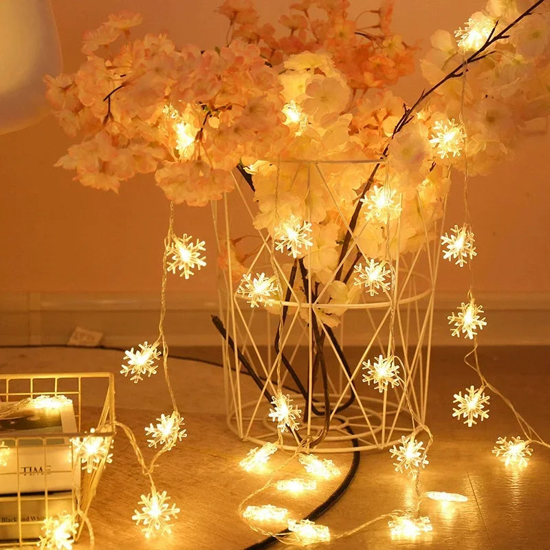 Lampki LED Śnieżynki na Baterie – 1,5 / 3 / 6 / 10 m