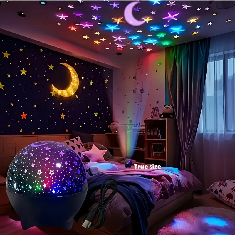 Projektor Galaktyki RGB LED USB 5V – Lampka Nocna