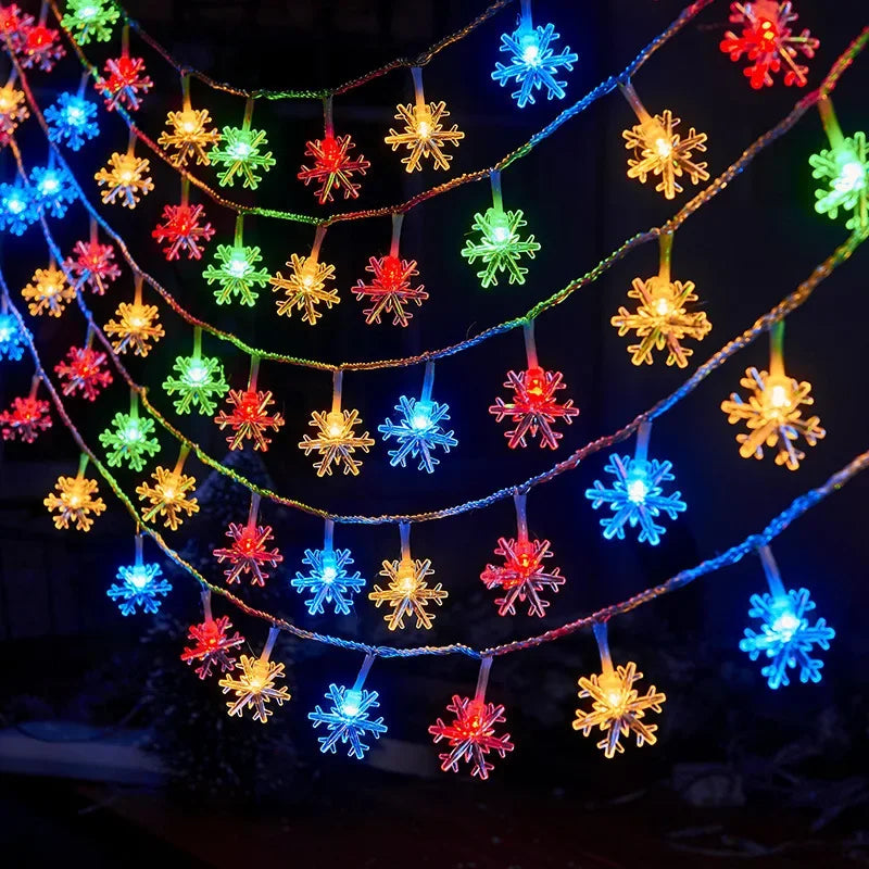 Lampki LED Śnieżynki na Baterie – 1,5 / 3 / 6 / 10 m