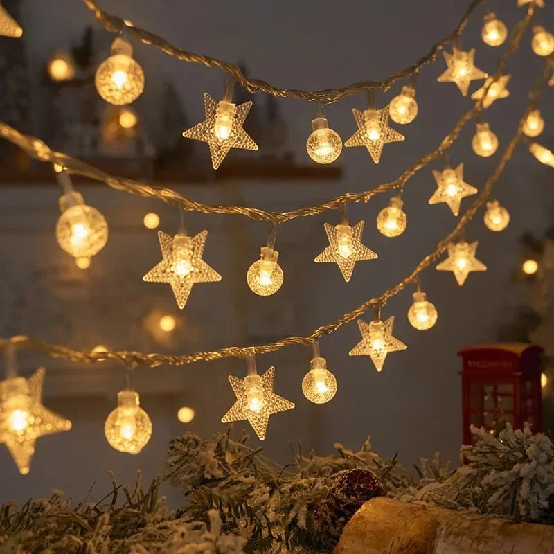 Girlanda Świąteczna LED 3 m – 20 LED, Śnieżynki i Renifery